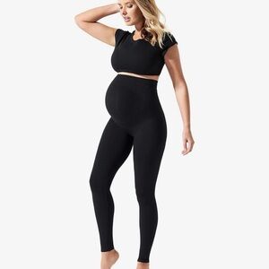 Over the Belly Black Maternity Leggings